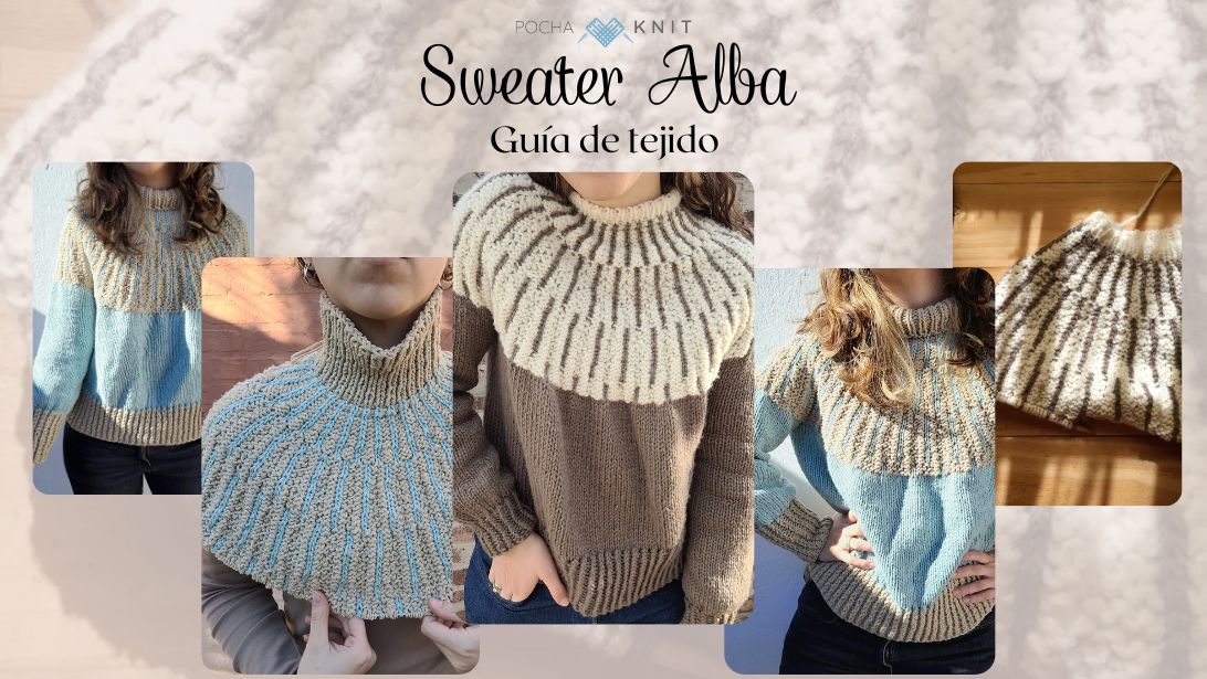 Sweater Alba – guía de tejido